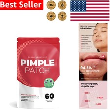 Cruelty-Free Acne Spot Patches - 60 Count, 4 Sizes for Clear Skin Solutions