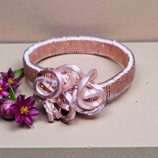 COPPER FLOWER RING HANDMADE