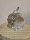 Fenton Glass - Bunny Rabbit - Crystal Velvet  GLOWS!