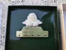 Dept 56 Snowbabies Przyjaźń Koło Broszka Snowbaby Pin w pudełku DARMOWA WYSYŁKA US