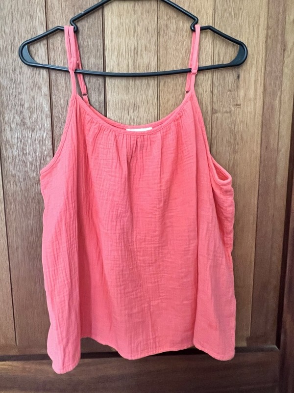 Juniors Universal Thread Pink Sleeveless Blouse Size Large