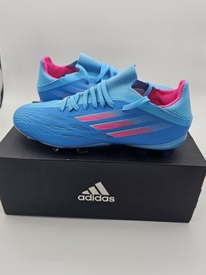 Adidas X SPEEDFLOW.1 FG J Soccer Cleats Sky Blue /Pink GW7461 Size 5.5 