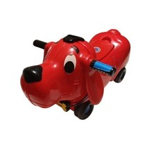 Scholastic Clifford The Big Red Dog Toddler Ride On Toy Seat Plastic VTG READ 
