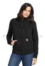 Carhartt Clarksburg Full Zip Hoodie Black 102788 Workwear Outdoor Womens M 8-10