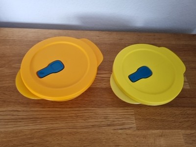 2x Tupperware Micro Tub Crystal Wave 600+ 400ml