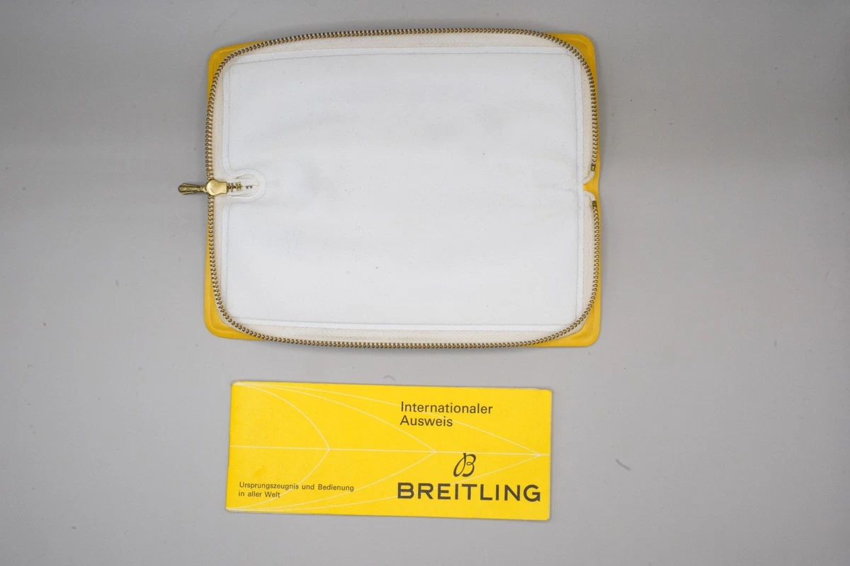 Tarjeta internacional Breitling 2002 blanca en estuche