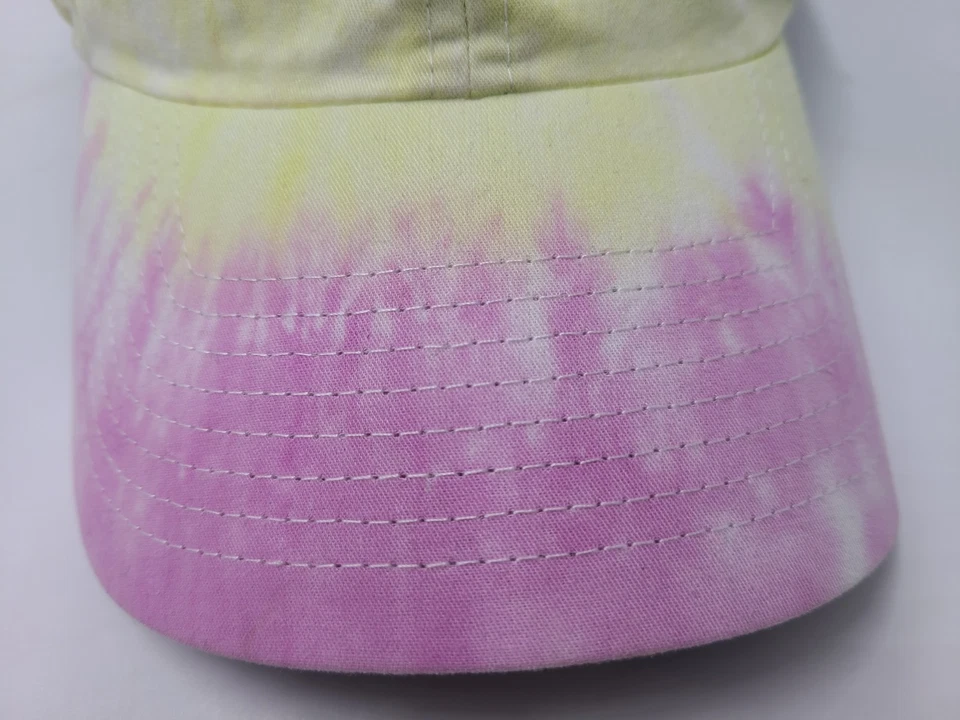 Minnesota Twins Tie Dye 47 Brand Strapback Adjustable Hat Cap White Pink Yellow - Image 3 of 4