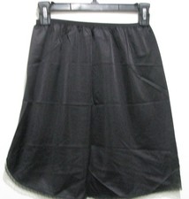 Cabernet Black Nylon Half Slip, Lace Hem, Side Slit, Small 18.5"