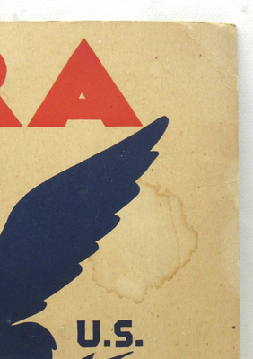 1930's NRA CODE Auto Rebuilding & Refurbishing cardboard sign