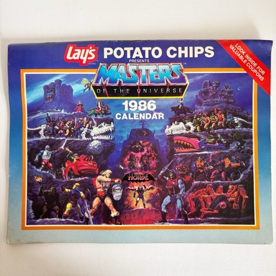 He-Man Masters Of The Universe 1986 Lays Potato Chip Calandar W/ Coupons 1 Loose