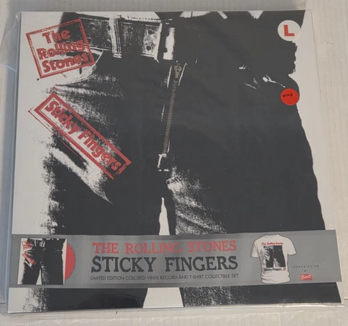 Rolling Stones - Sticky Fingers - Red Vinyl LP & T-Shirt Limited Box  NEW SEALED