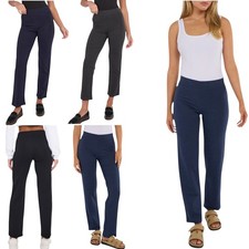 Ex M&S Womens Leggings Straight Leg Cotton Rich Jogger High Rise Yoga Trousers