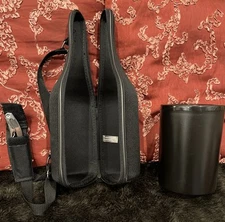 CADDY O WINE TOTE SET WITH CHILLER, CORKSCREW, AND TOTE. GREAT GIFT IDEA!