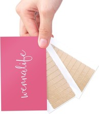 WENNALIFE Clear Double-Sided Hair Extension Tape Tabs, 24 Pcs  Clear 1.6 x 0.3