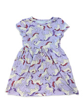 NWT Wonder Nation Unicorn Dress Girls Play pockets purple Size S 6-6X