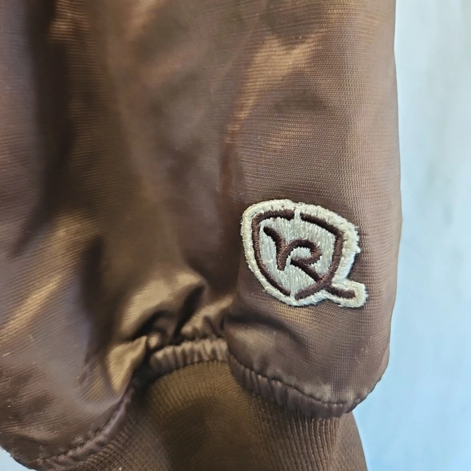 Vintage Y2K Rocawear Embroidered Logo Bomber Black Mens Jacket Size XL - Image 2 of 4