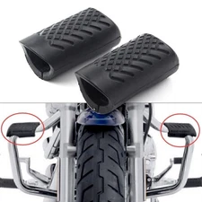 2x 31-32mm Black Rubber Anchors Engine Guard Highway Crash Bar Protection Slider