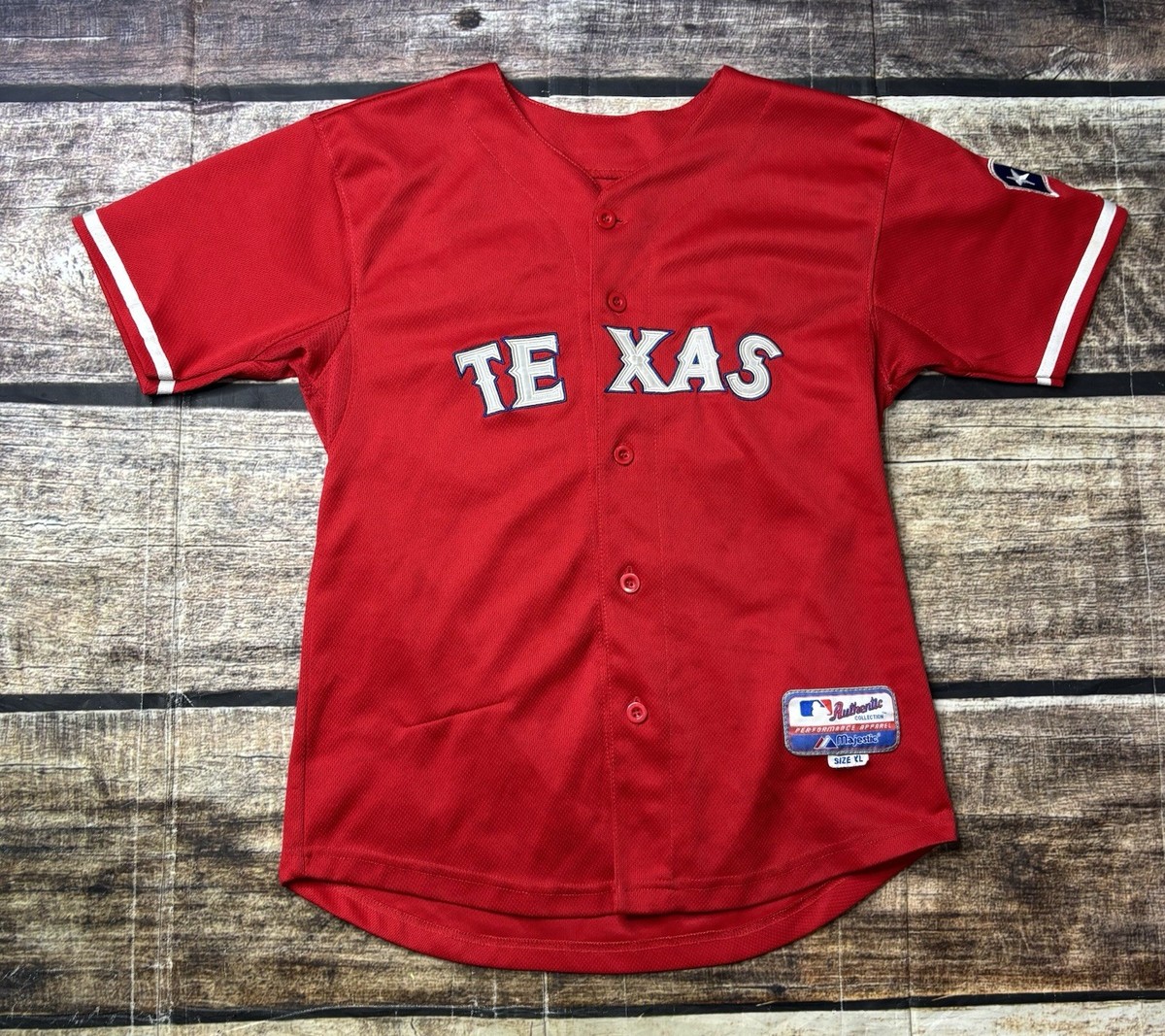Texas Rangers #32 Josh Hamilton Majestic MLB Baseball Jersey Youth