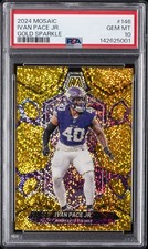 2024 PANINI MOSAIC GOLD SPARKLE #146 IVAN PACE JR. 6/24 PSA 10