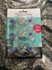 Tombow Mono Permanent Adhesive Applicator Refill - Clear, Pack of 3