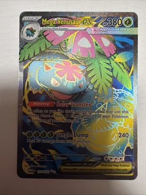 Pokémon Mega Venusaur EX 2025 155/132. English. Mega Evolutions Series. NM