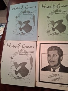Canada Magic  Hade-E-Gram Magizette  July- Dec 1963 (JFK) Special Issue & More