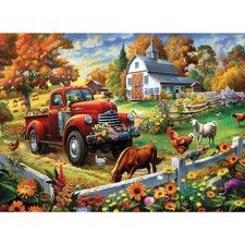 300 Pieces Jigsaw Puzzle for Adults,Country Life Puzzle 300 Pieces Highlights...