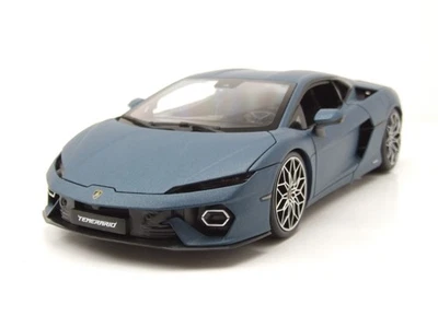 Lamborghini Temerario 2024 Bleu Voiture Modèle 1:18 Bburago Die-Cast (Métal) - Photo 1/4