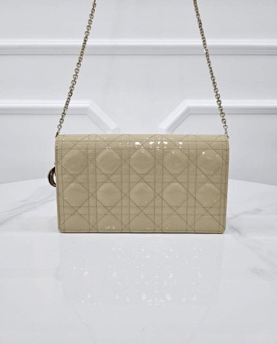 Dior Lady Patent Cannage Chain Pouch S0204OVRB 156826342