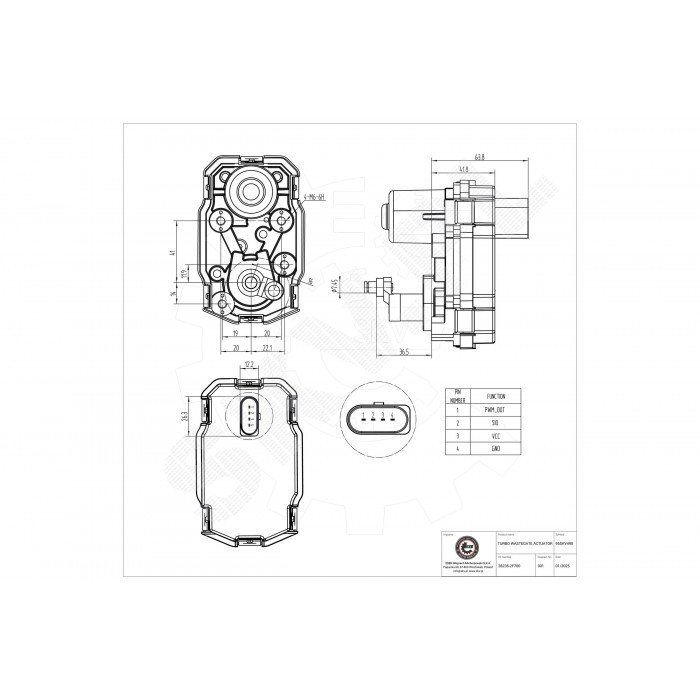 Actuateur de wastegate turbo 282312F650 pour moteur Hyundai Santa Fé 3