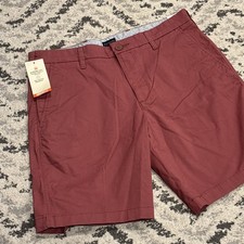 NWT DOCKERS Ultimate Short Supreme Flex Casual 9  Chino Shorts Red Men  s 32
