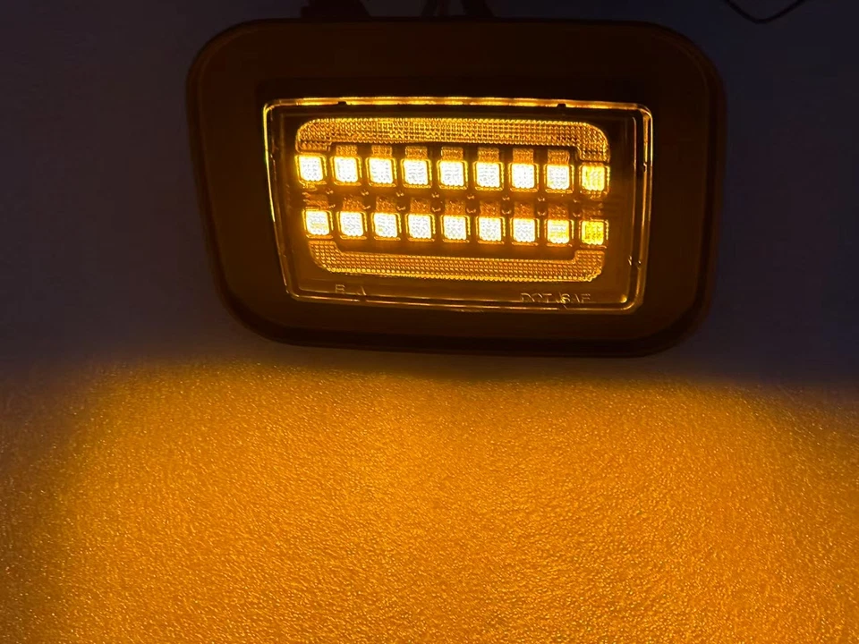 Luces de señal de giro DRL para parachoques delantero transparente de 2 piezas para Hummer H2 2003-2009 Foto 2 de 4