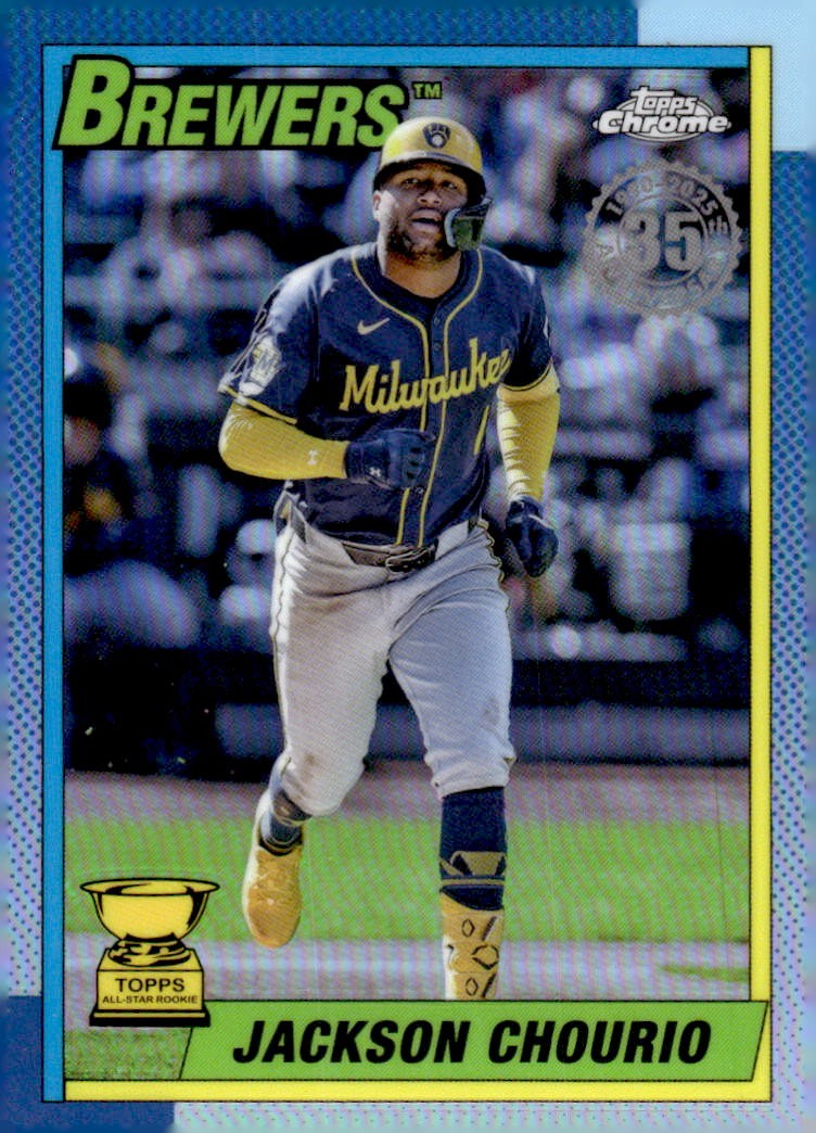 Jackson Chourio #90CB-9 (Baseball Cards 2025 Topps Chrome 1990) — is it worth grading?