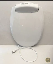 Brondell L60-EW LumaWarm Heated Toilet Seat, Night Light, 3 Temp Settings, Elong