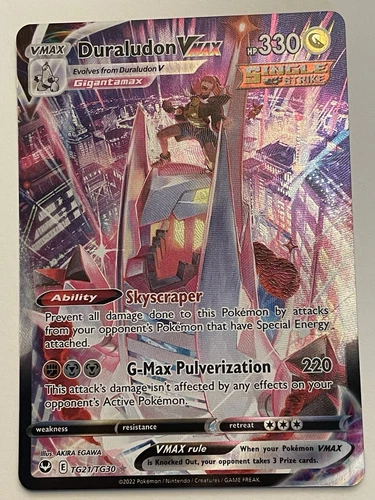Pokémon TCG Duraludon VMAX Swsh12: Silver Tempest Trainer Gallery TG21/TG30