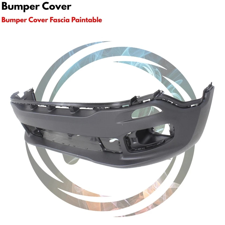 Front Bumper Cover Primed Plastic & Fog Lights Kit For 2015-2018 Jeep Renegade Foto 3 de 4