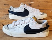 Nike Blazer 77 Jumbo Low Leather Trainers UK4.5/US7/EU38 DQ1470-101 White