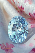 0.94 CT Natural Blue Diamond 5x7 mm 1 Pcs Oval Cut VVS1 D Grade IDGL Certified.