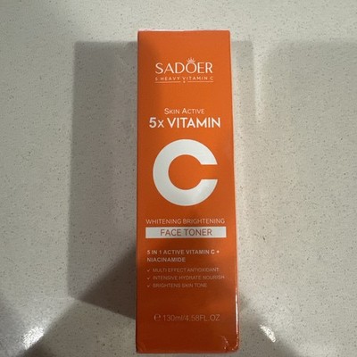 SADOER 5X Heavy Vitamin C Whitening Brightening Skin Active Face Toner -130ml
