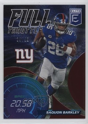 2021 Panini Donruss Elite Full Throttle Red /99 Saquon Barkley #FT5 lz7