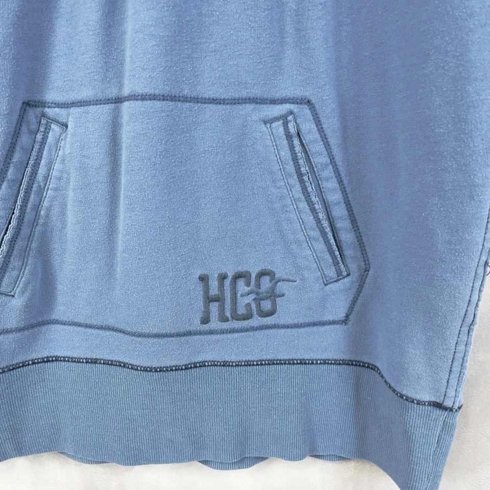 Y2K Hollister Mujer Babydoll HCO Sudadera con Capucha Top Grande Retro Vintage Patinador Costero Foto 3 de 4
