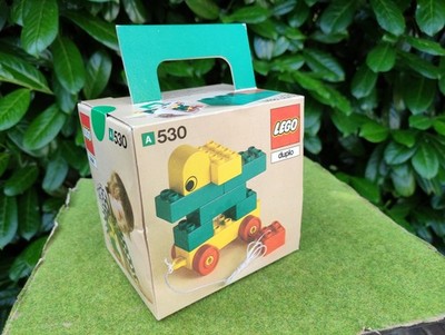 Lego DUPLO PRE-School 530 Pull-along dog PUPPY Set von 1976 ''NEU & OVP/ SAMMLER''