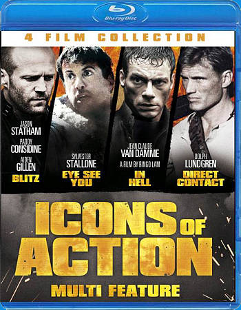 4-Film Icons of Action Set (Blu-ray Disc, 2013, 2-Disc Set) for