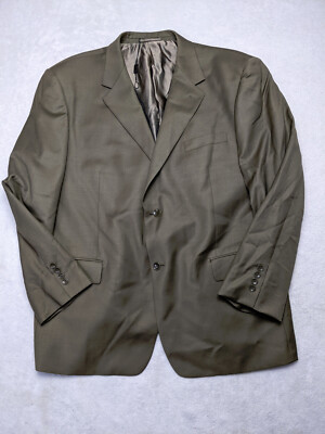 Luca Bertoni Mens 48R Gray 100% Wool Blazer Jacket 2 Button
