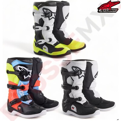 NEU ALPINESTARTS TECH 3 JUGEND MOTOCROSS STIEFEL - Tech 3S Motocross SCHWARZ GELB BL