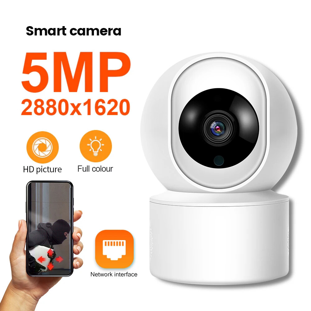 5MP WiFi Baby Monitor with Color Night Vision and Video Surveillance