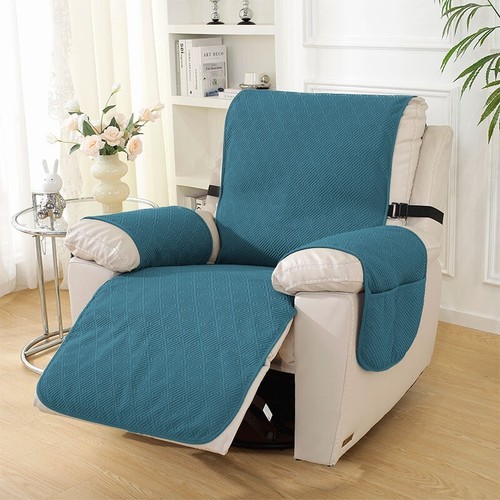Waterproof Recliner Chair Cover with Pocket Slipcover Reversible Sofa Protector - Picture 19 of 30