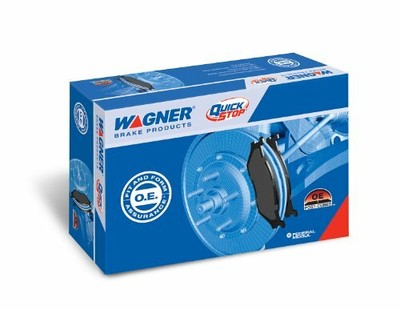 Front Wagner QuickStop ZX856 Semi-Metallic Disc Pad Set Includes Pad Installation Hardware Front Wagner QuickStop ZX856 Semi-Metallic Disc Pad Set Includes Pad Installation Hardware