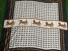 vintage horse and carriage scarf