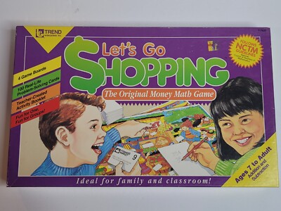 SEALED ''Let's Go Shopping'' Vintage 1993 Kids Board Game T7600 Mall Madness Trend